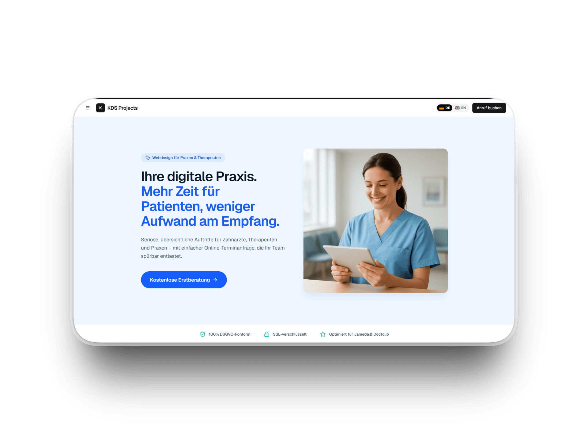 Praxen & Gesundheit Website Vorschau